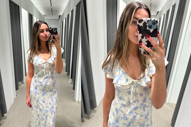 The dress leans into the boho trend with its ruffle detailing (Daisy Lester)